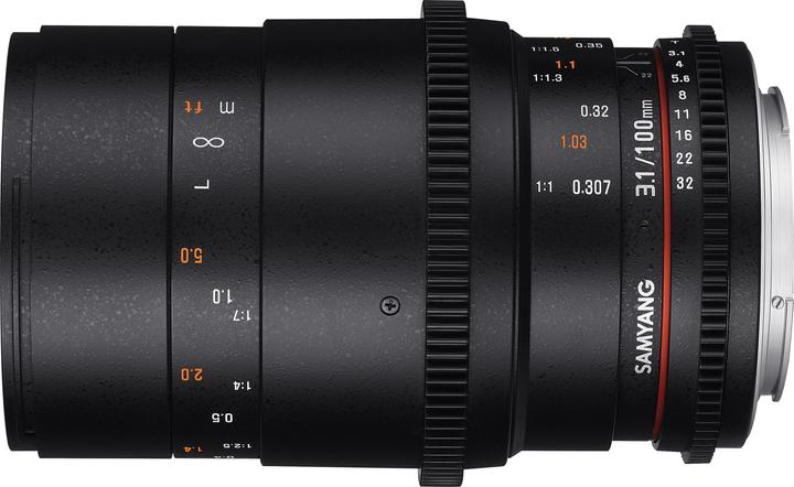 Produktbild Samyang 100mm T3.1 VDSLR Nikon (Nikon F, Vollformat)