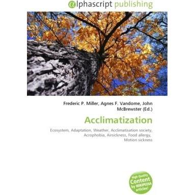 Acclimatization, Fachbücher von Agnes F. Vandome, Frederic P. Miller, John McBrewster