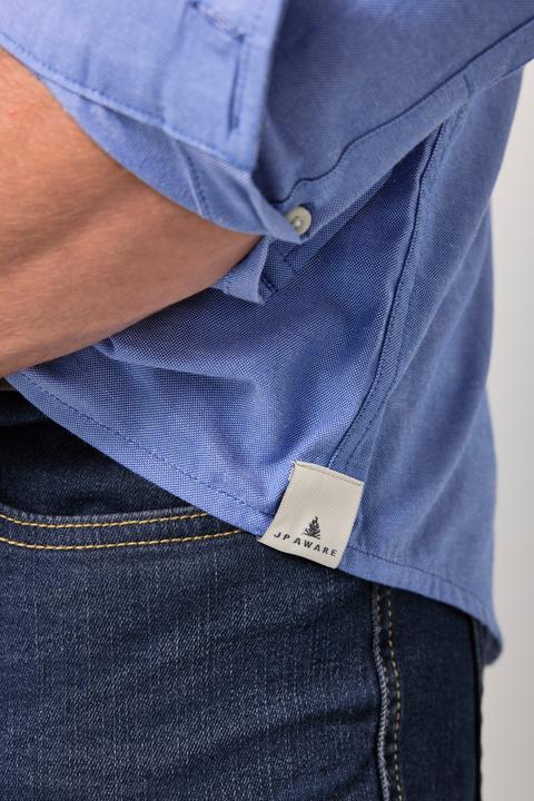 Produktbild JP1880 JP AWARE Oxford-Hemd, Nachhaltigkeit, Langarm, GOTS-zertifizierte Biobaumwolle (4XL)