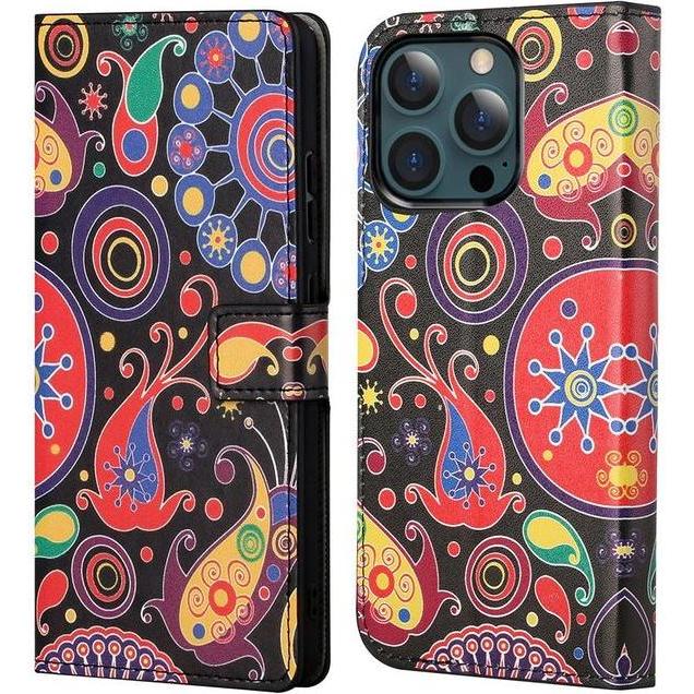Thumbnail - MU Style Leder Bookcover Image Series (Apple iPhone 13 Pro Max), Smartphone Hülle, Mehrfarbig