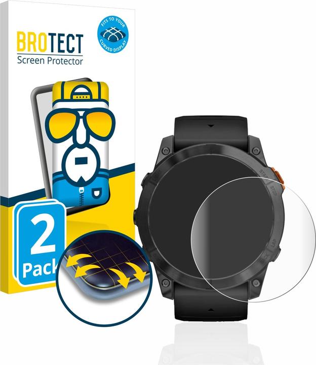 Productafbeelding BROTECT Volledig bedekkende screen protector (Garmin Fenix 7X Pro Solar)