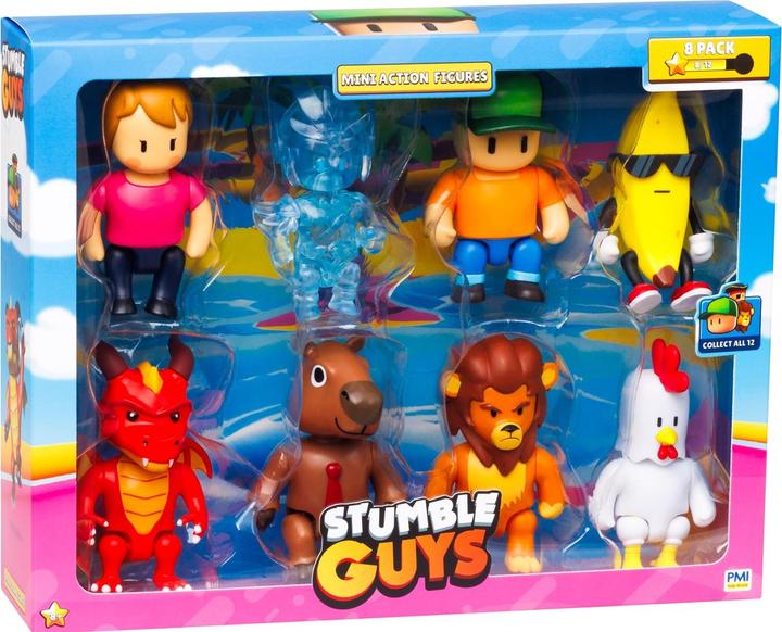 Actual product image Stumble guys Mini Figurki- Deluxe 8 Figurek Ver.A