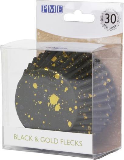 Image du produit PME Moules à cupcakes noir & or (5 cm)