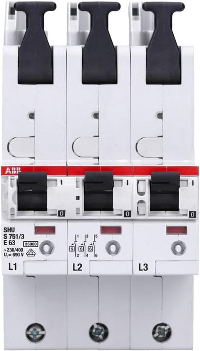Image du produit ABB Disjoncteur de protection de ligne 3 pôles
