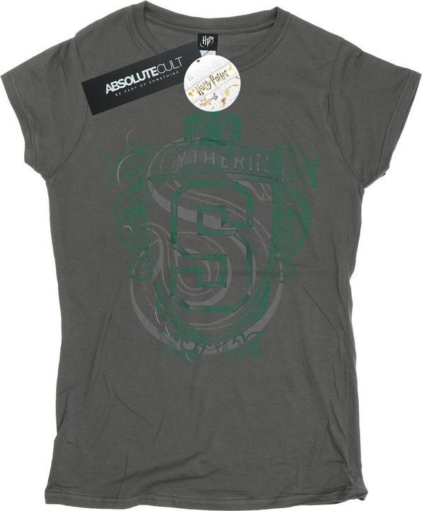 Actual product image Womens/Ladies Slytherin Serpent Crest Cotton T-Shirt (L)