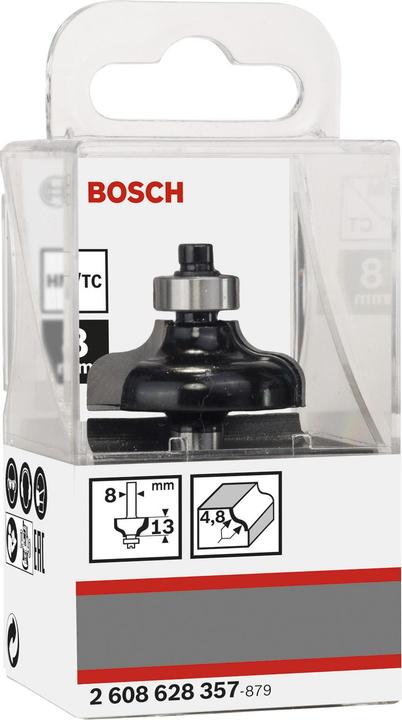 Produktbild Bosch Professional Zubehör Kantenformfräser G, 8 mm, R1 4,8 mm, D 31,8 mm, L 12,4 mm, G 54 mm