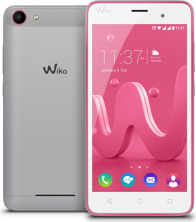 Produktbild Wiko Jerry (16 GB, Pink, Silver, 5", Hybrid Dual SIM, 3G)