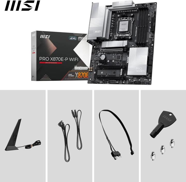 Image du produit MSI PRO X870E-P WIFI (AM5, AMD X870E, ATX)