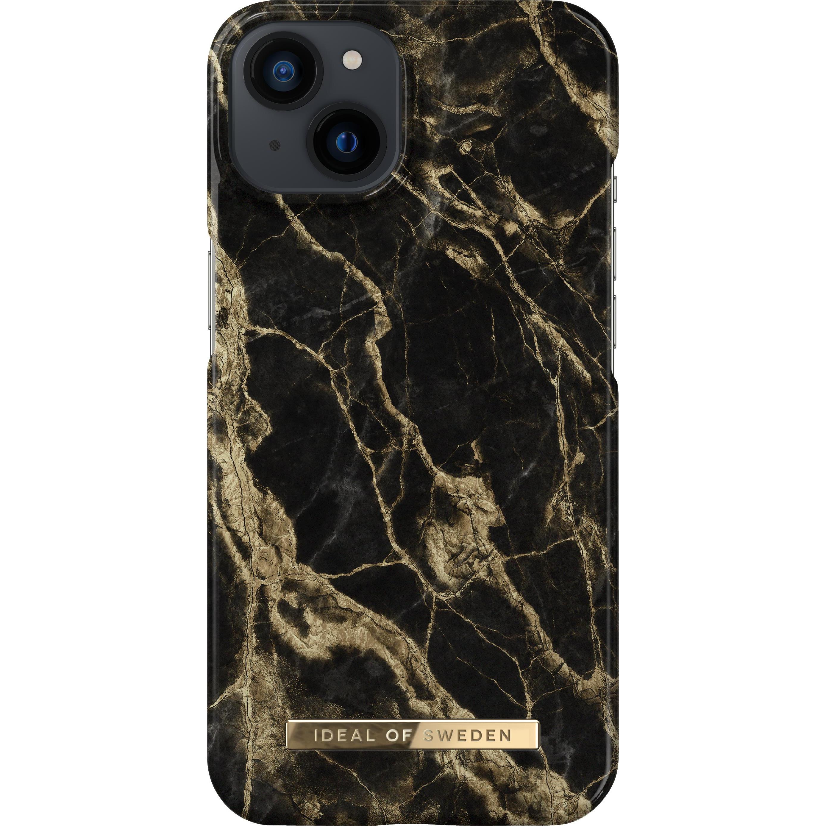 iDeal Of Sweden Designer Hard-Cover Golden Smoke Marble (Apple iPhone 13), Smartphone Hülle, Mehrfarbig