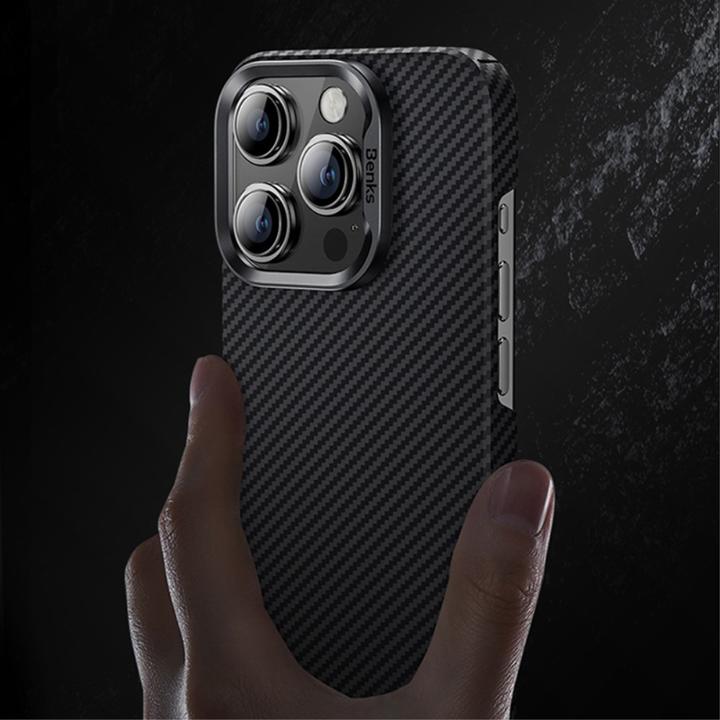 Produktbild Benks iPhone 15 Kevlar Aramid Fiber 600D Carbon MagSafe Schutzhülle (Apple iPhone 15)