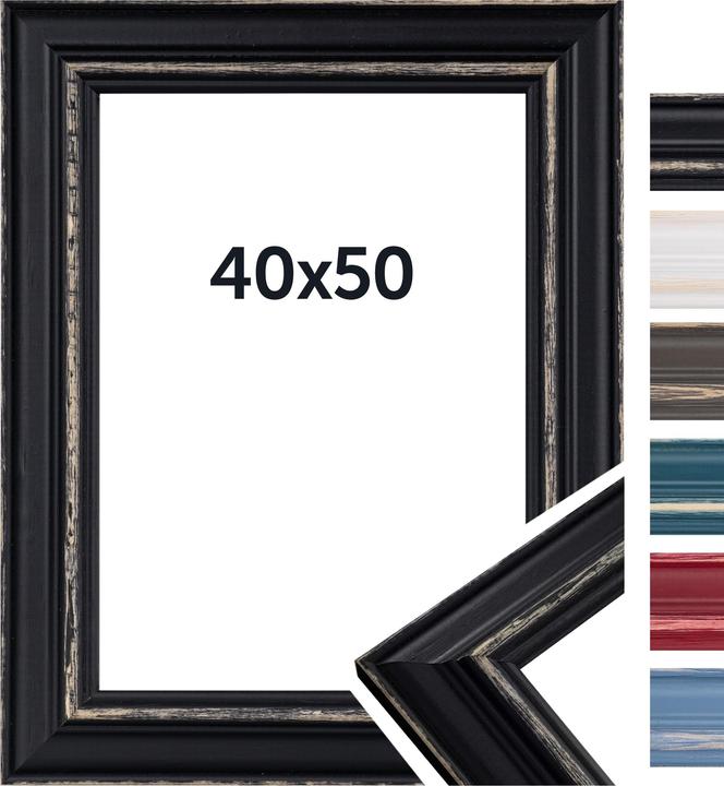 Immagine prodotto Dörr Bilderrahmen Boho, Schwarz, 40 x 50 cm, Bildformat (40 x 50 cm)