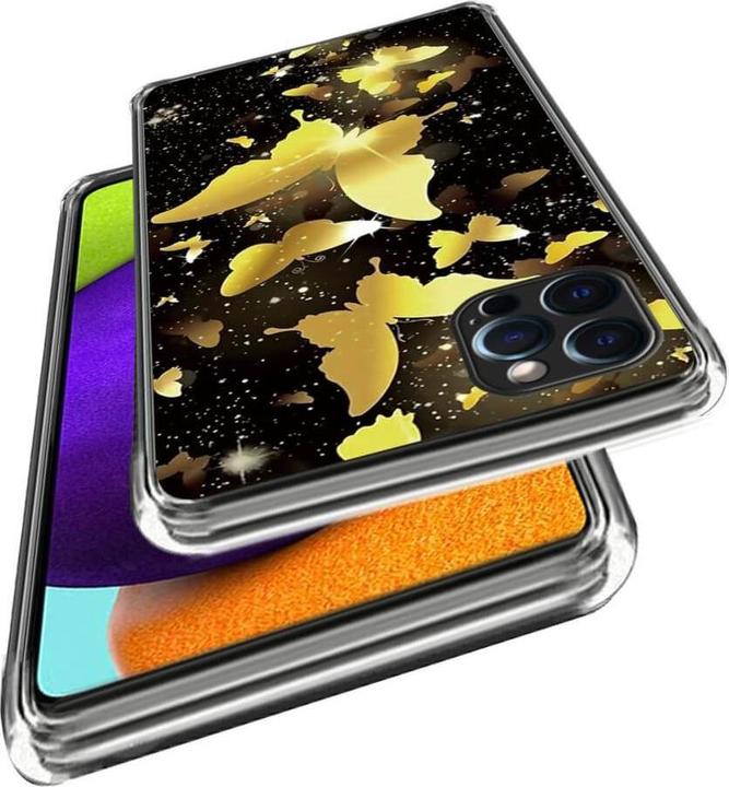 Image du produit Cover-Discount iPhone 15 Pro - Coque de téléphone IMD Papillon or (Apple iPhone 15 Pro)