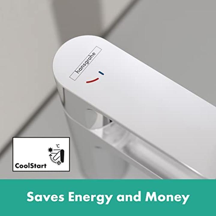 Image du produit hansgrohe Rebris E Einhebel-Waschtischarmatur 110 CoolStart mit Zugstangen-Ablaufgarnitur