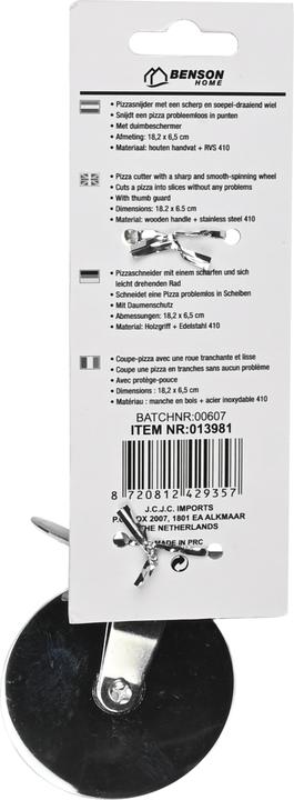 Immagine prodotto Benson Home Pizzaschneider