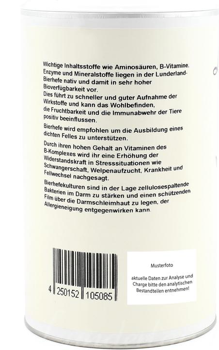 Produktbild Lunderland Bierhefe (Adult, 1 Stk., 790 g)