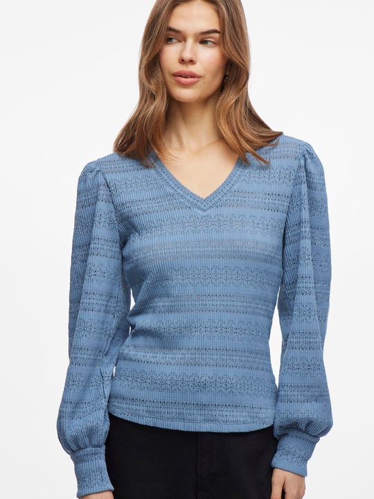 Actual product image Vila V-Ausschnitt Oberteil mit langen Ärmeln (XL)