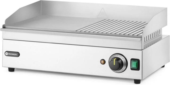 Hendi Grillplatte halb gerillt Kitchen Line (2.40 kW)