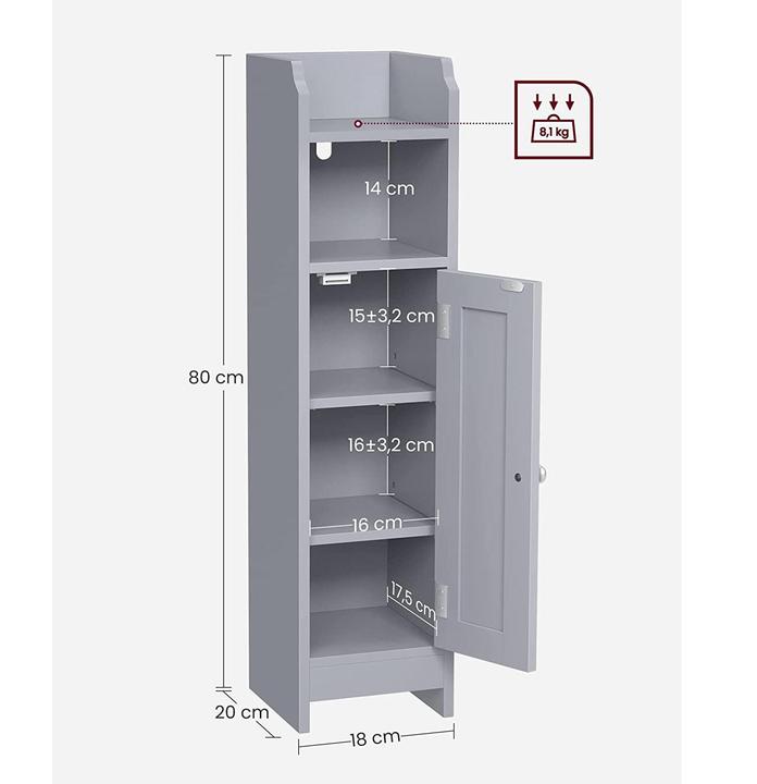 Actual product image Vasagle Elise (20 x 18 x 80 cm, 18 x 20 x 80 cm)