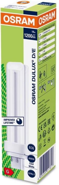 Image du produit Osram Dulux (G24q-2, 18 W, 1200 lm, 1 x, G)
