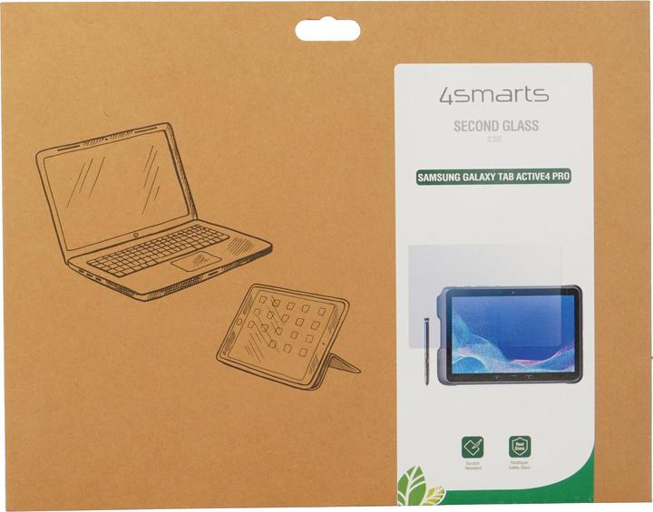 Produktbild 4smarts Tablet-Schutzfolie Second Glass 2.5D Galaxy Tab Active 4 Pro (1 Stück, Galaxy Tab Active 4 Pro)