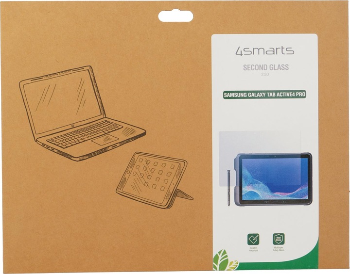 Immagine prodotto 4smarts Pellicola di protezione per tablet Second Glass 2.5D Galaxy Tab Active 4 Pro (1 Pezzo/i, Galaxy Tab Active 4 Pro)