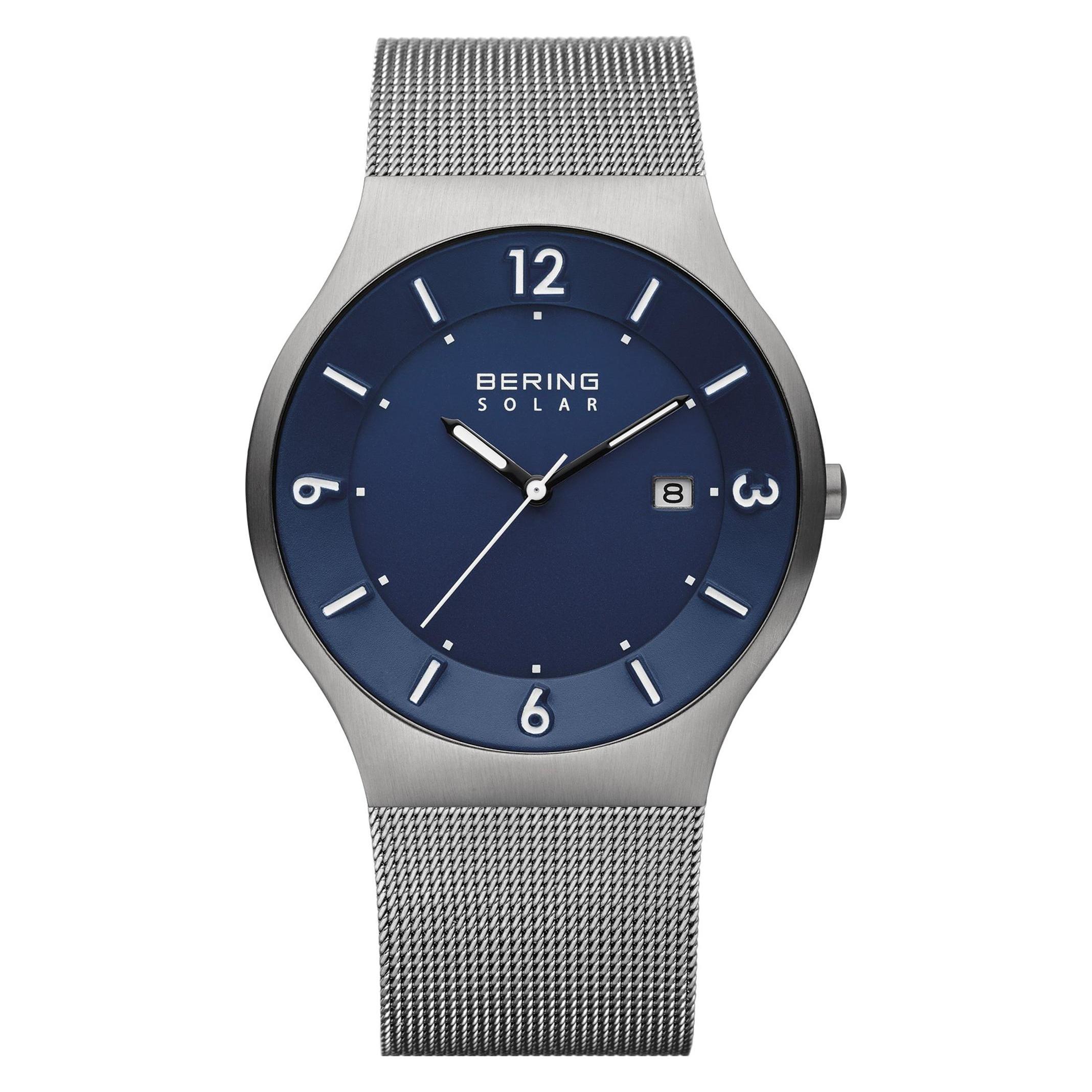 Bering, Horloge, Zonnecollectie, Grijs, (Analoog Horloge, 40 mm)