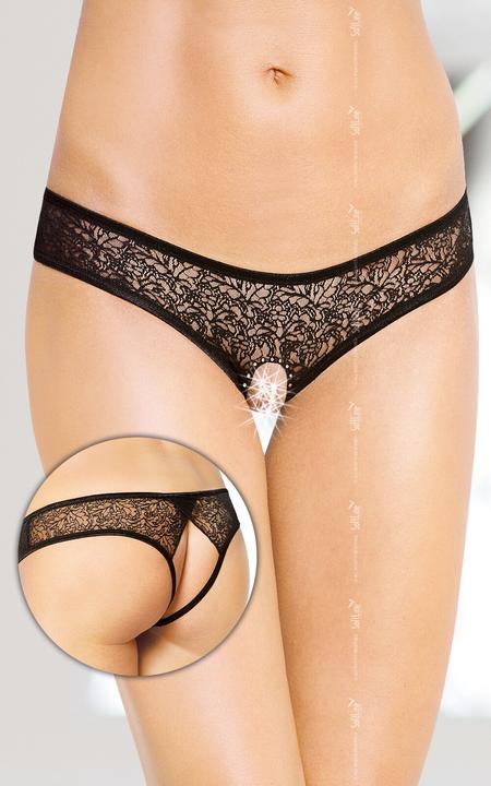 Productafbeelding Softline String ouvert van fijn kant (M)