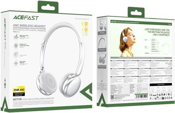 Produktbild Acefast H8 Active Noice Cancelling Kopfhörer (40 h, Kabellos)