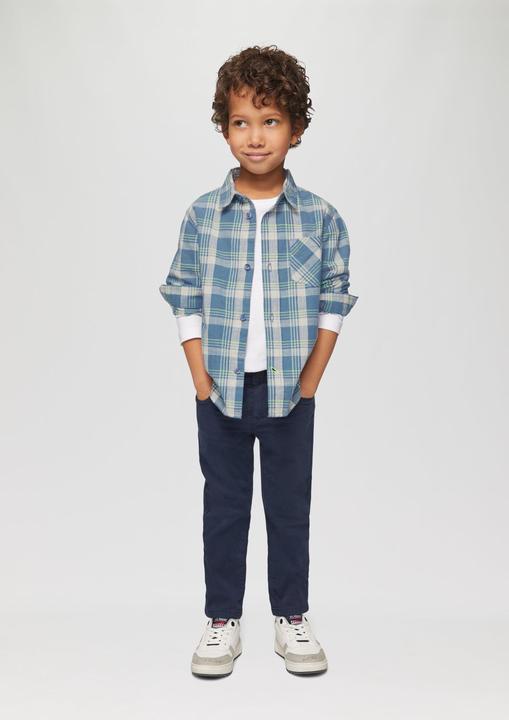 Produktbild S.Oliver Hemd Kariertes Hemd aus Baumwolle in Leinenoptik (98)