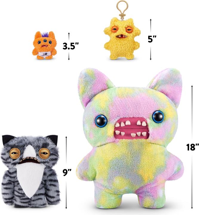 Produktbild Zuru Fuggler Funny Ugly Monster - Alley Cats - Cat Eyed Weiro (22 cm)