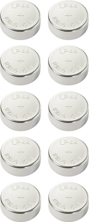 Productafbeelding Voltcraft AG13 knoopcel LR 44 alkaline mangaan 140 mAh 1,5 V 10 st. (10 Pcs., LR44, 140 mAh)