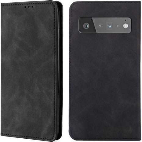 Cover-Discount Vintage Flip Case (Google Pixel 6 Pro), Smartphone Hülle, Schwarz