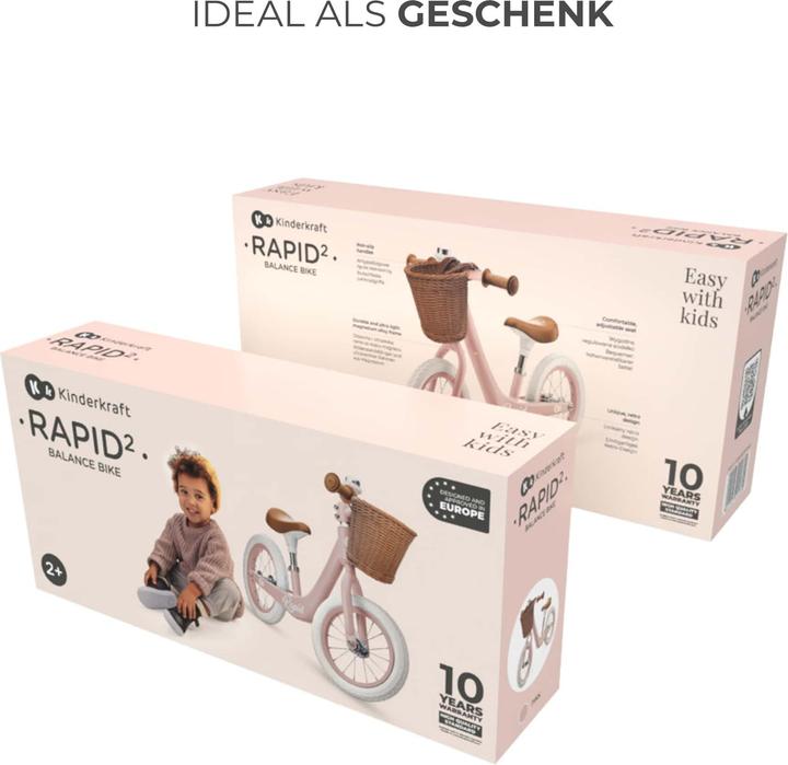 Produktbild KinderKraft Laufrad RAPID 2 PINK (11.81")