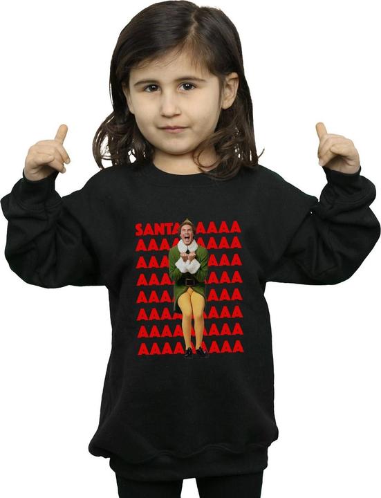Produktbild Elf Buddy Santa Scream Sweatshirt Mädchen (116)