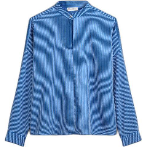 Marc O'Polo, Damen, Bluse, Gestreifte Langarmbluse für Damen, Mehrfarbig, (34)