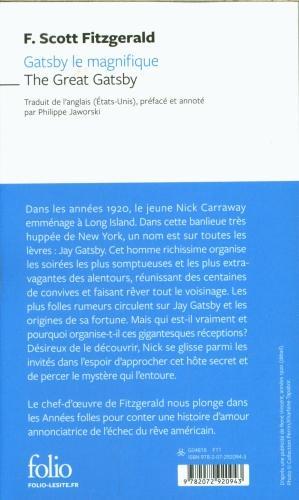 Actual product image Gatsby le magnifique. The great Gatsby (French, Fitzgerald Francis Scott, 2021)