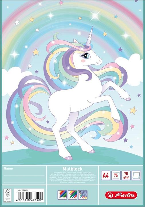 Actual product image Herlitz Colouring Pad A4 75BL 3Motifs (A4, Plain)