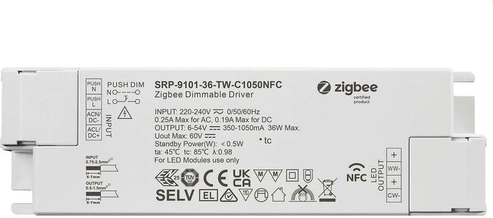 Produktbild Sunricher SR Zigbee 3.0 NFC Konverter Tunable White 36W