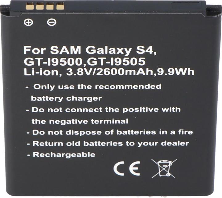 Produktbild AccuCell Akku Samsung Galaxy S4, S4 Active, S4 LTE+, GT-I9295, GT-I9500, GT-I9505, GT-I9506, GT-i9515