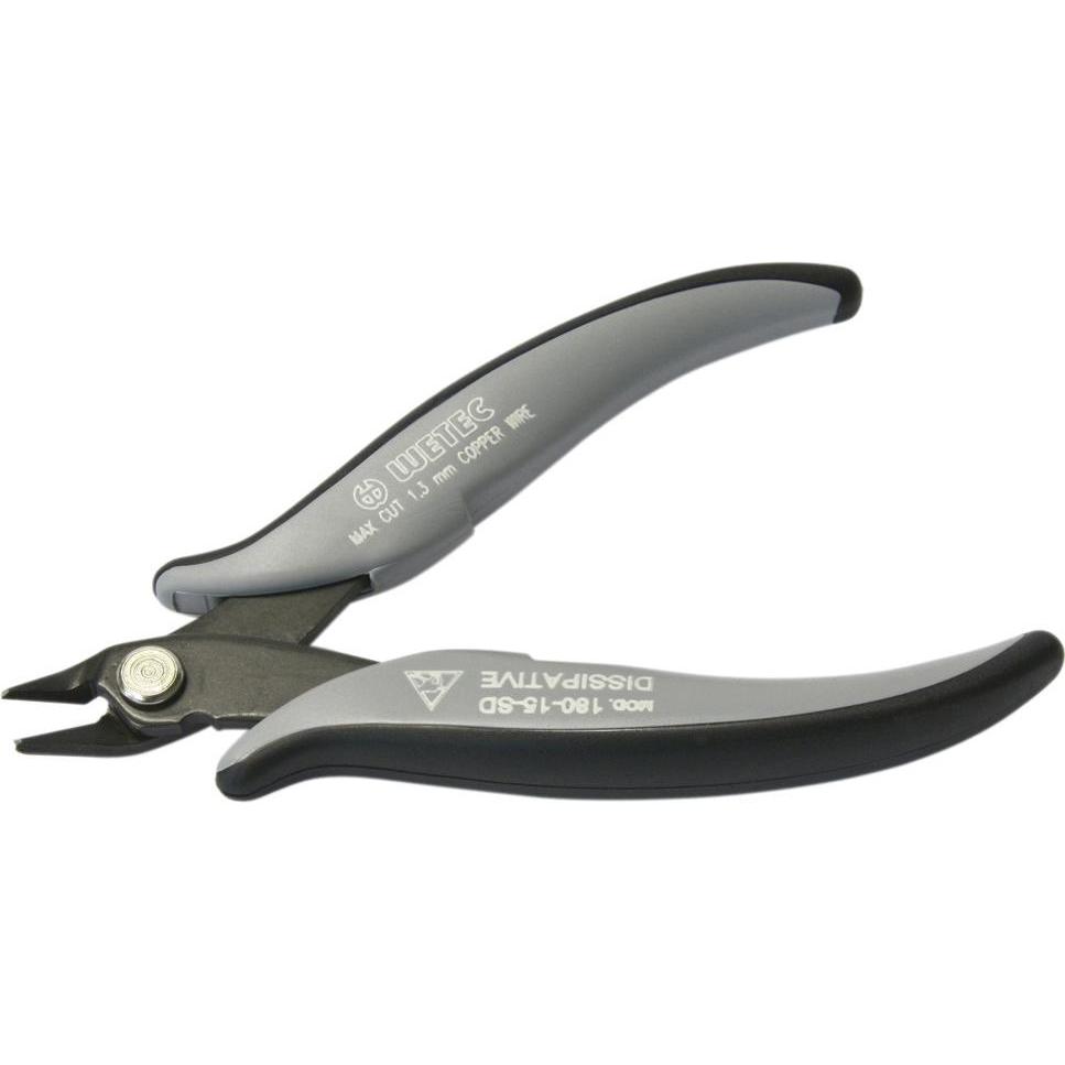 Wetec, Bolzenschneider + Seitenschneider, Shear 180 mit Schneidüberstand, ESD-Griffe, Drahtüberstand 1,5 mm (138 mm)