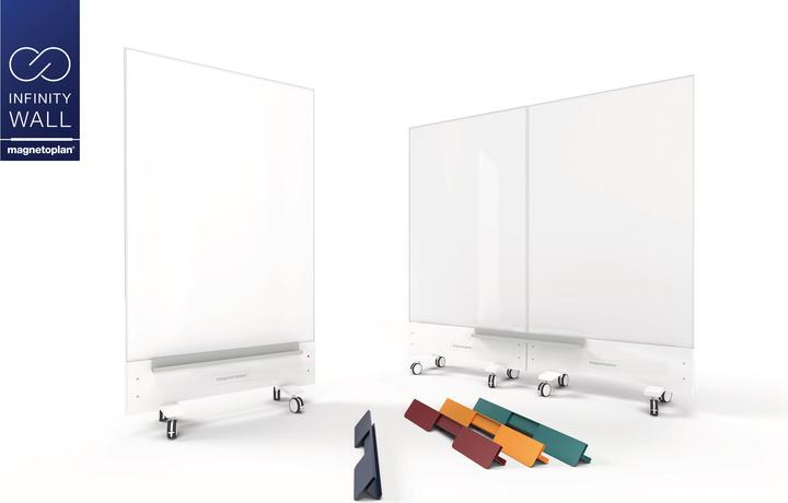 Image du produit Magnetoplan MAGNETOP. Infinity Wall mobile 1141100 émail double face 185x105x22cm