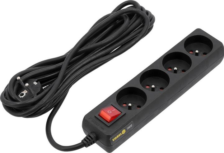 Immagine prodotto Toya Cavo di prolunga 5 m interruttore 4 prese (5 m, CEE 7/5)