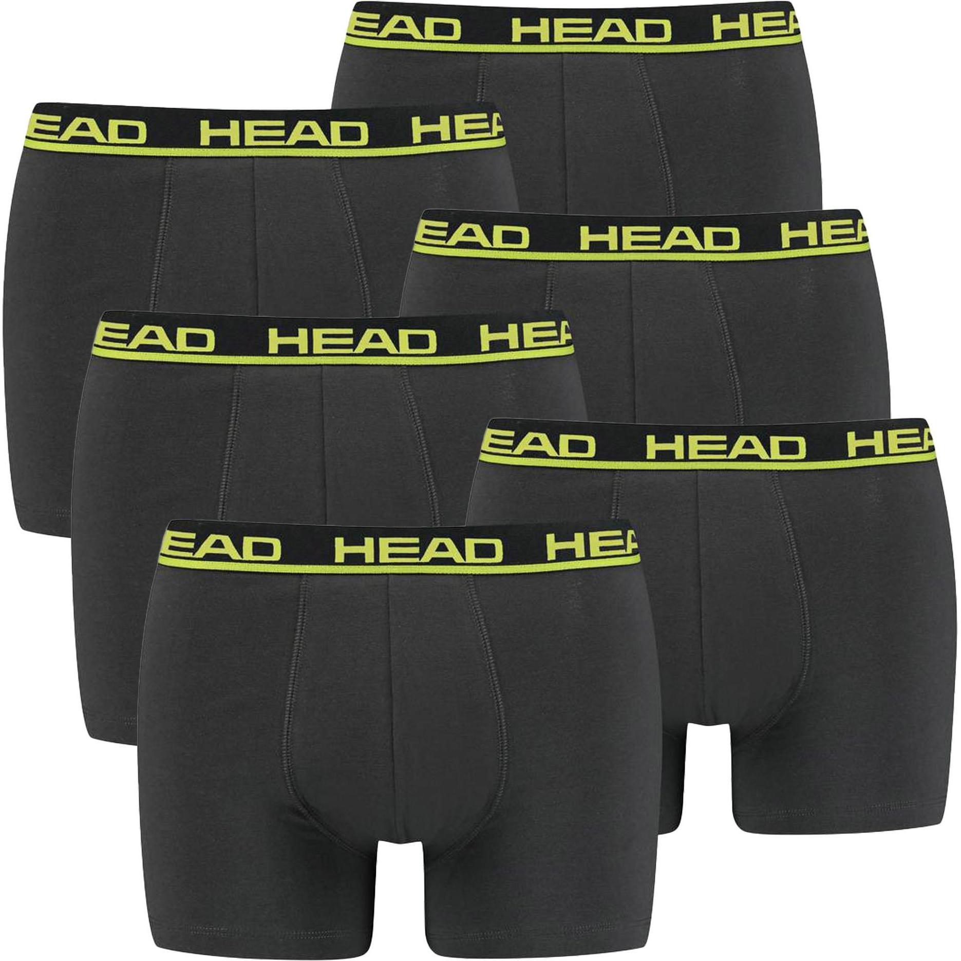 Head, Herren, Unterhosen, Basic Boxer 2P, Mehrfarbig, (XL, 6er Pack)