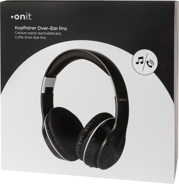 Produktbild Onit Wireless Over-Ear-Kopfhörer Pro Schwarz (Keine Geräuschunterdrückung, 4 h, Kabellos)