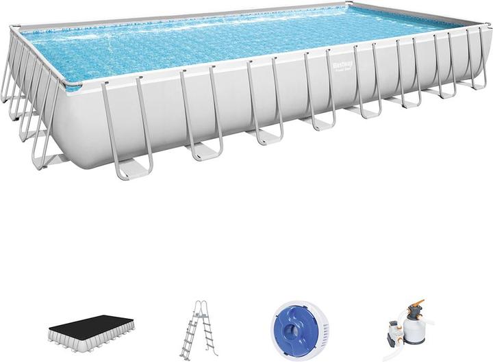 Produktbild Bestway Power Steel Aufstellpool-Set 956 x 488 x 132 cm (956 x 488 x 132 cm)