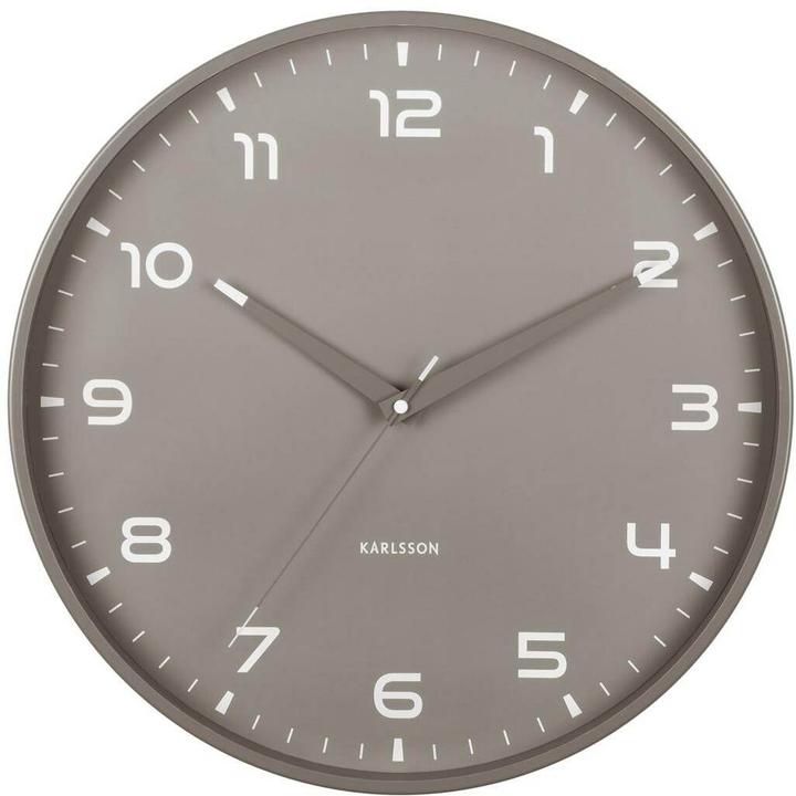 Karlsson Wanduhr Orgullo Ø 40 cm, Dunkelgrau, Form: Rund (40 cm)