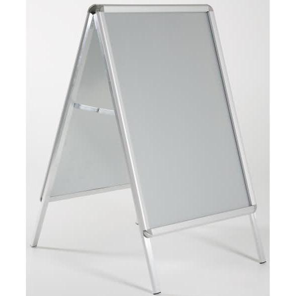 Update Displays, Prospektständer, Kundenstopper Outdoor 32mm Rondo 500x700mm silber (500 x 700 mm)