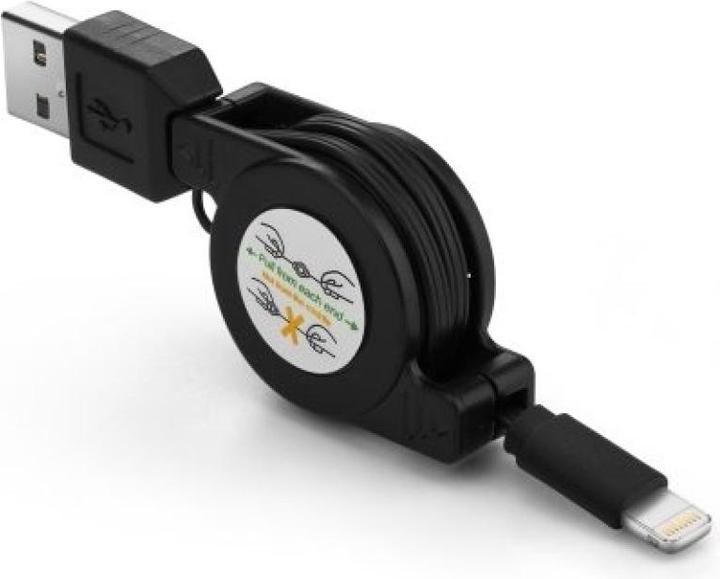 Image du produit PowerGuard Câble extensible USB vers Lightning Charge 1m (1 m, USB 3.2 Gen 1)