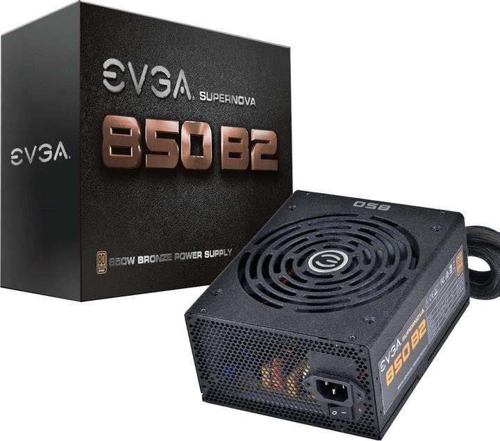 Produktbild EVGA 450 B1 80 Bronze 450 W incl PowerOnSelf Tester Power Supply 100B10450K3 850 W (850 W)