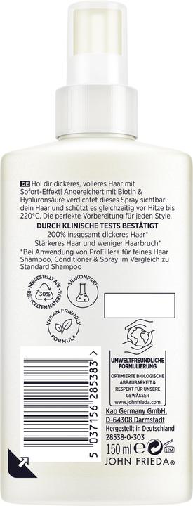 Image du produit John Frieda PROFiller+ kräftigendes Spray (150 ml)